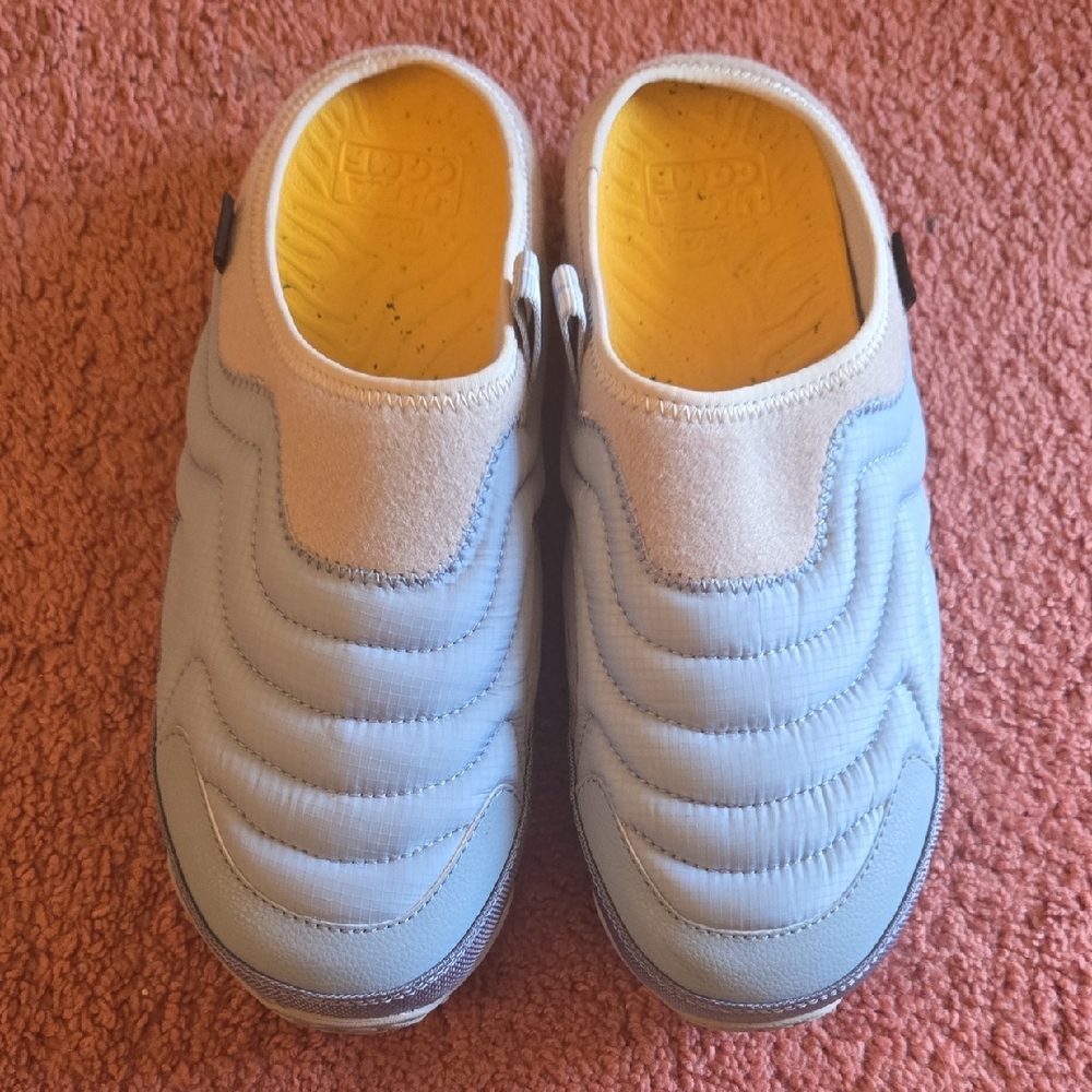 Teva Light Blue Quilted Mules
